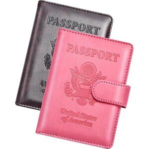 New Passport Holder for Travel Cruise Essentials, 2 Pcs Passport Cover
